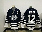 Nashville Predators #12 Mike Fisher Navy Blue Stitched NHL Jersey,baseball caps,new era cap wholesale,wholesale hats